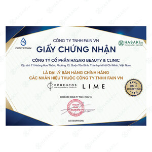 Hình giấy chứng nhận đại lý