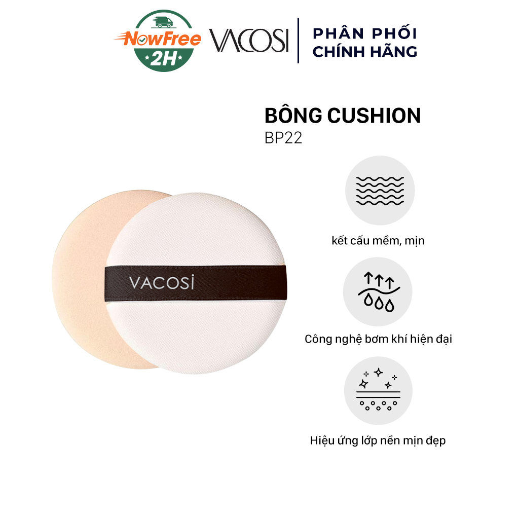 Tặng Bông Cushion Vacosi BP22 (1 Cái) trị giá 22K (SL có hạn)