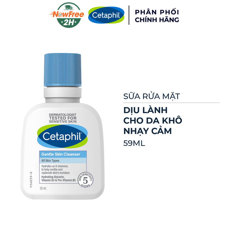 Quà tặng: Sữa Rửa Mặt Cetaphil Dịu Nhẹ 59ml(SL có hạn)