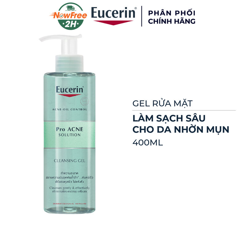 Gel Rửa Mặt Eucerin Cho Da Nhờn Mụn 400ml