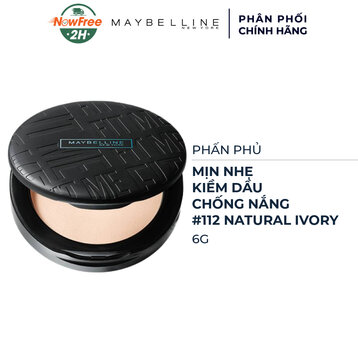 Phấn Phủ Maybelline Mịn Nhẹ Kiềm Dầu Chống Nắng 6g #112