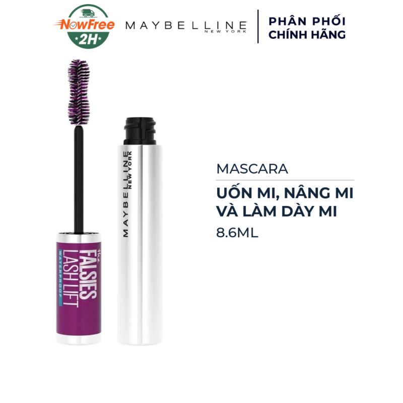 Mascara Maybelline Uốn Mi, Nâng Mi và Làm Dày Mi 8.6ml