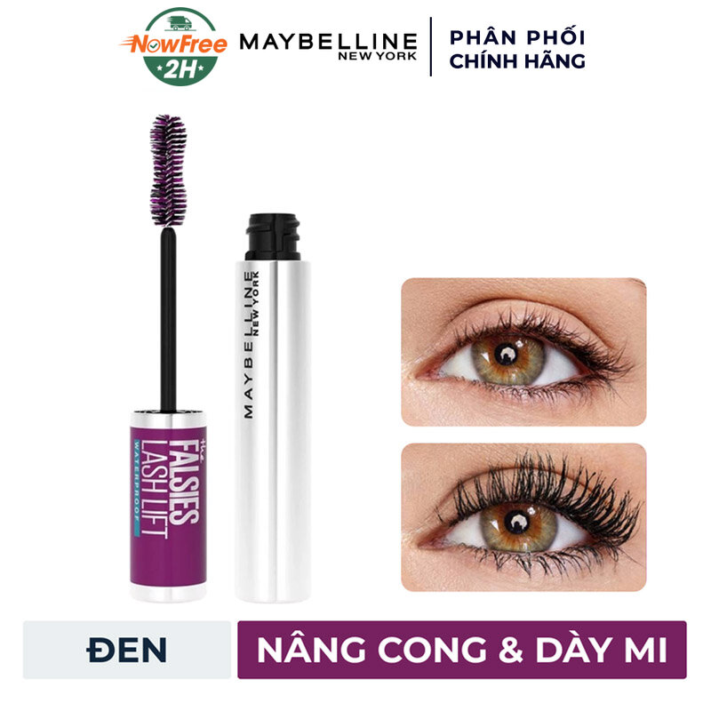 Mascara Maybelline Uốn Mi, Nâng Mi và Làm Dày Mi 8.6ml