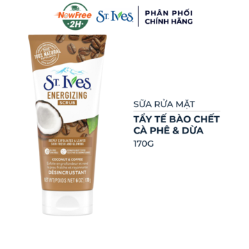 Sữa Rửa Mặt St.Ives Tẩy Tế Bào Chết Cà Phê & Dừa 170g