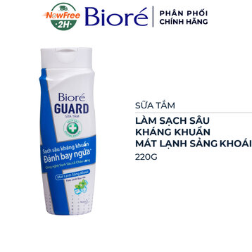 Sữa Tắm Bioré Guard Kháng Khuẩn Mát Lạnh Sảng Khoái 220g