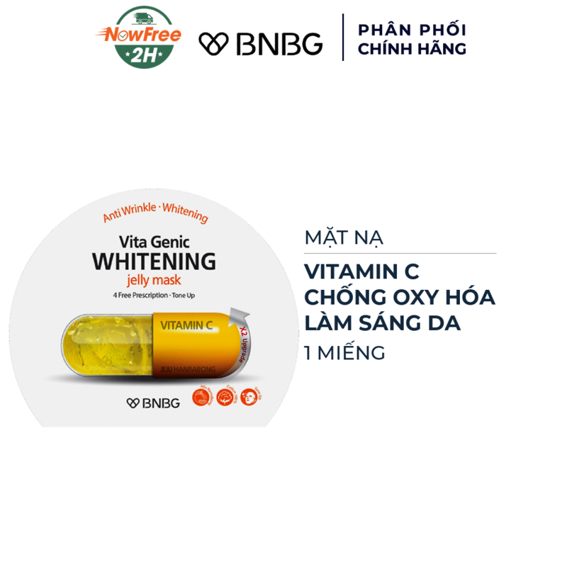 Mặt Nạ BNBG Vitamin C Chống Oxy Hóa, Làm Sáng Da 30ml