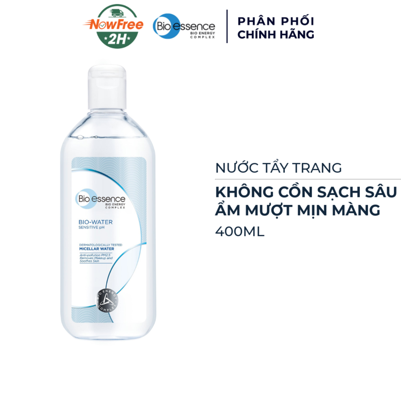 Nước Tẩy Trang Bio-essence Không Cồn Sạch Sâu Da 400ml