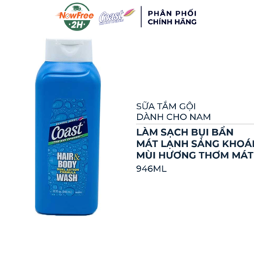 Sữa Tắm Gội Coast Dành Cho Nam 946ml