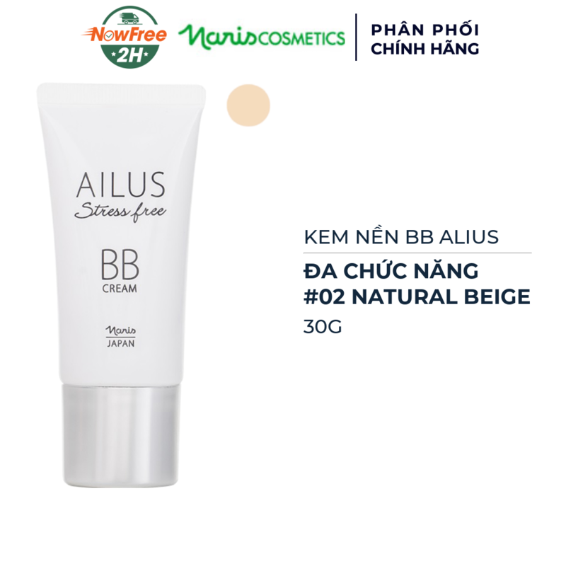 Kem Nền BB Naris Cosmetics Alius 02 Natural Beige 30g