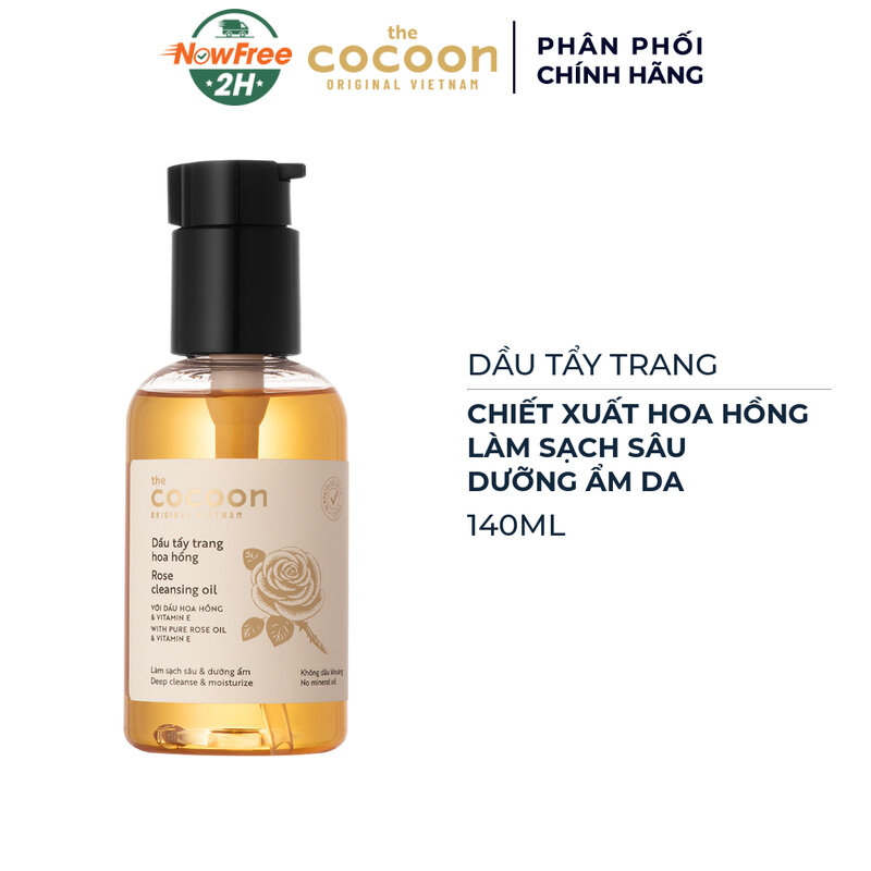 Dầu Tẩy Trang Cocoon Chiết Xuất Hoa Hồng 140ml