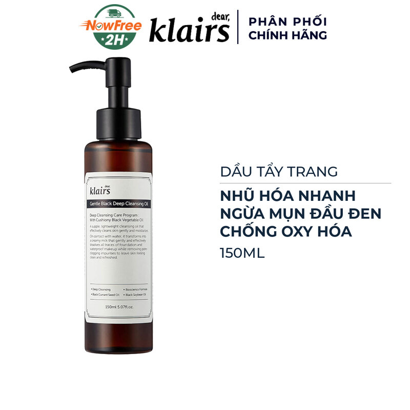 Dầu Tẩy Trang Klairs Làm Sạch Sâu Cho Mọi Loại Da 150ml