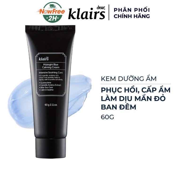 Kem Dưỡng Ẩm Klairs Làm Dịu & Phục Hồi Da Ban Đêm 60g