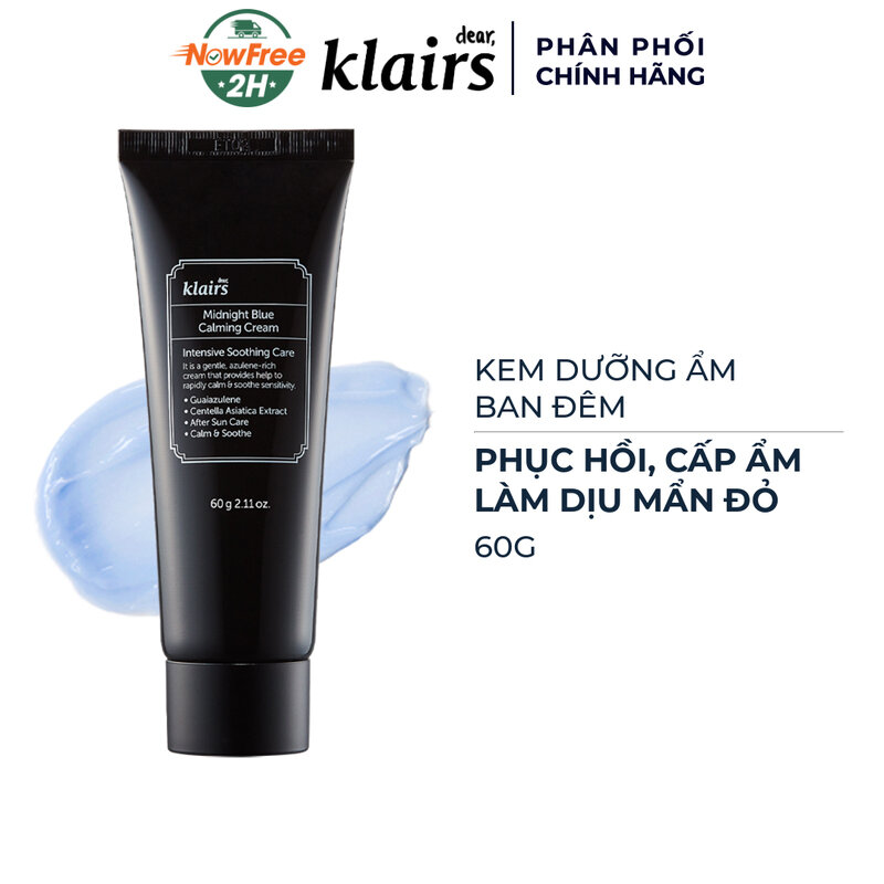 Kem Dưỡng Ẩm Klairs Làm Dịu & Phục Hồi Da Ban Đêm 60g