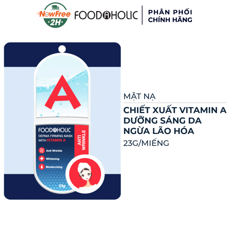 Mặt Nạ Foodaholic Vitamin A Sáng Da, Ngừa Lão Hóa 23g