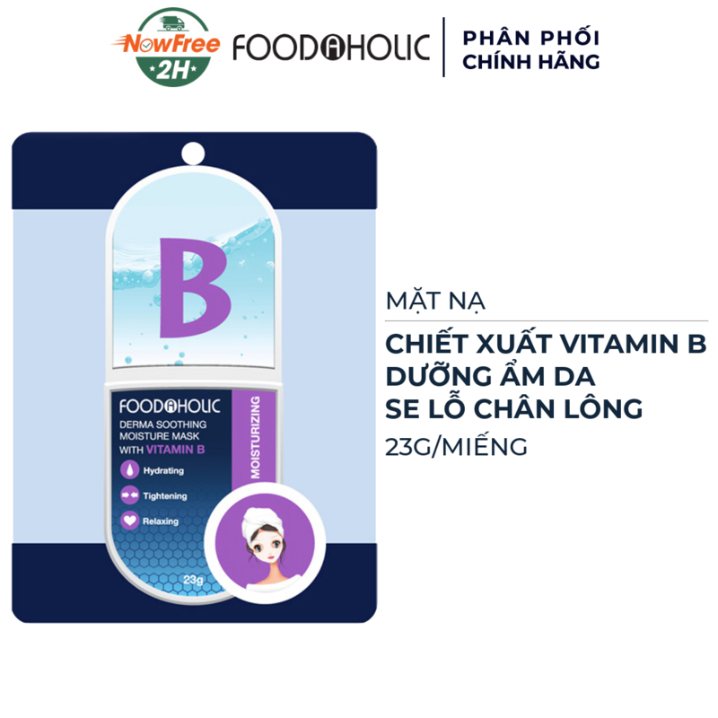 Mặt Nạ Foodaholic Vitamin B Dưỡng Ẩm, Se Lỗ Chân Lông 23g