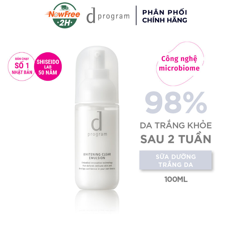 Sữa Dưỡng d program Dưỡng Sáng & Làm Dịu Da 100ml