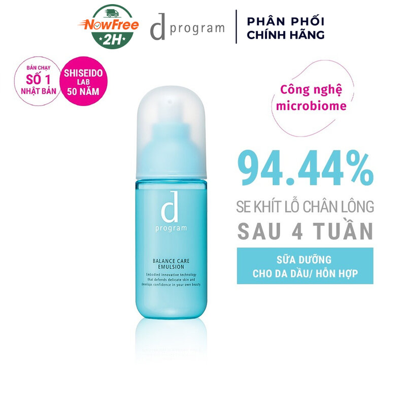 Sữa Dưỡng d program Cho Da Dầu, Hỗn Hợp 100ml