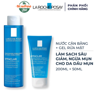 Combo La Roche-Posay Cân Bằng, Làm Sạch Cho Da Dầu