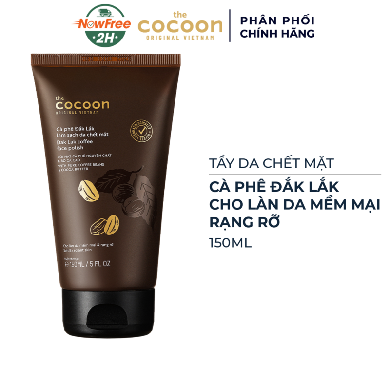 Tẩy Da Chết Mặt Cocoon Cà Phê Đắk Lắk 150ml