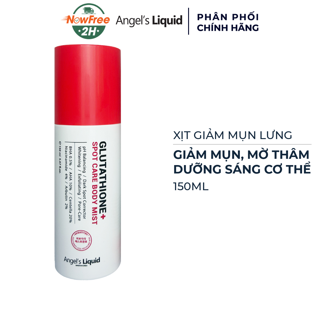 Xịt Giảm Mụn Lưng Angel's Liquid Dưỡng Sáng Cơ Thể 150ml | Hasaki.vn