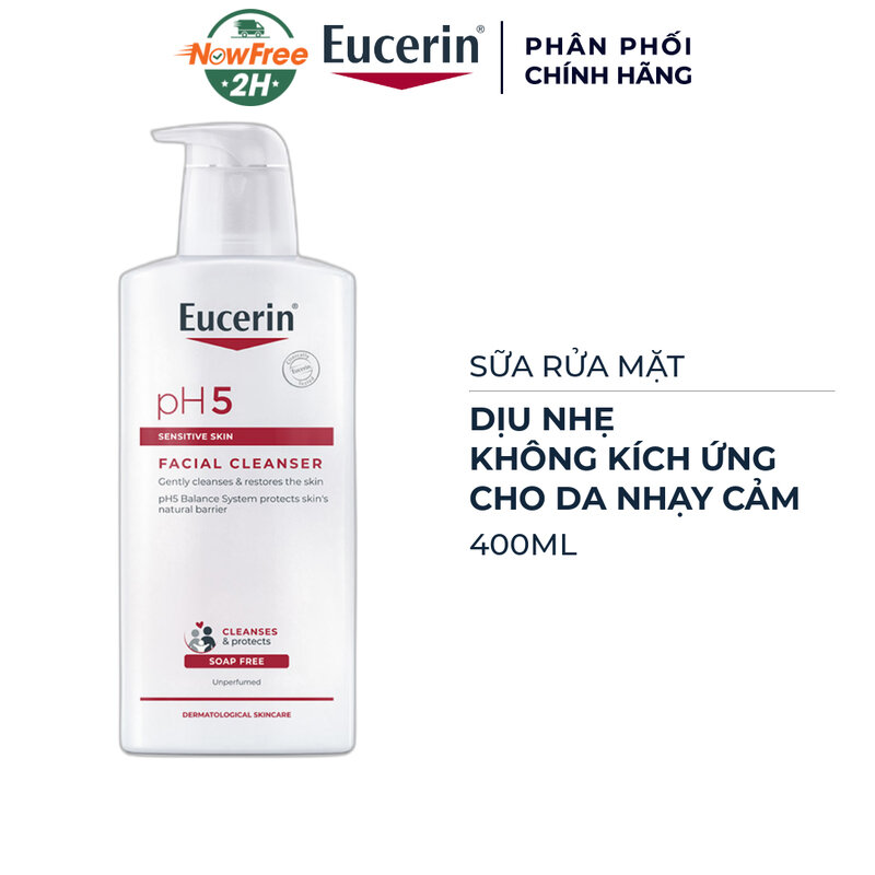 Sữa Rửa Mặt Eucerin Dịu Nhẹ Cho Da Nhạy Cảm 400ml