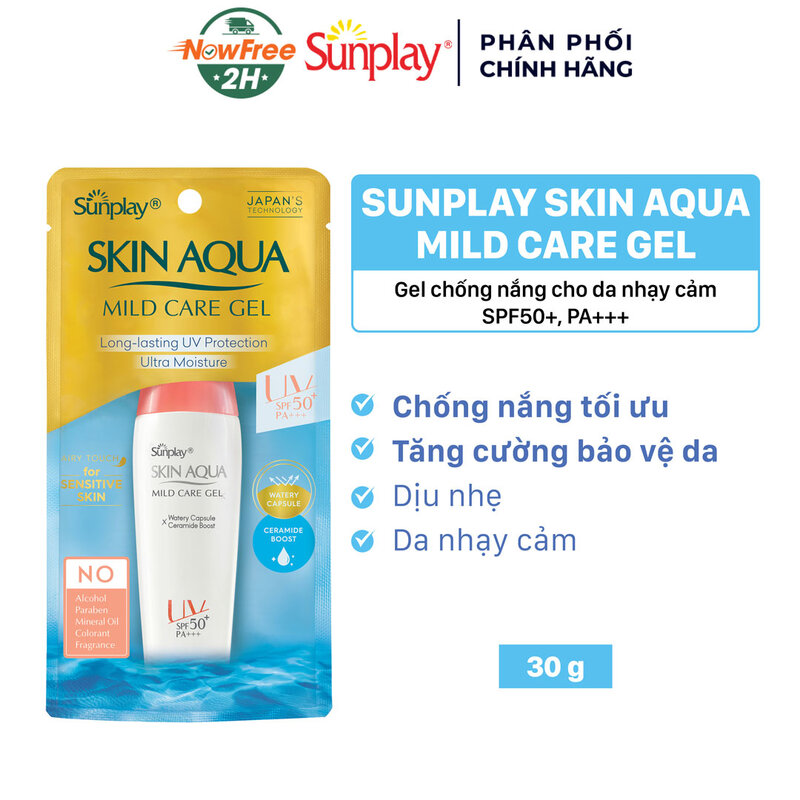 Gel Chống Nắng Sunplay Skin Aqua Cho Da Nhạy Cảm 25g