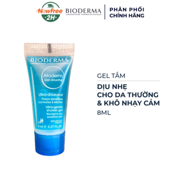 [Mini] Gel Tắm Bioderma Dịu Nhẹ Cho Da Thường & Khô Nhạy Cảm 8ml