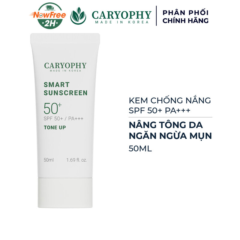 Kem Chống Nắng Caryophy Nâng Tone, Ngừa Mụn 50ml