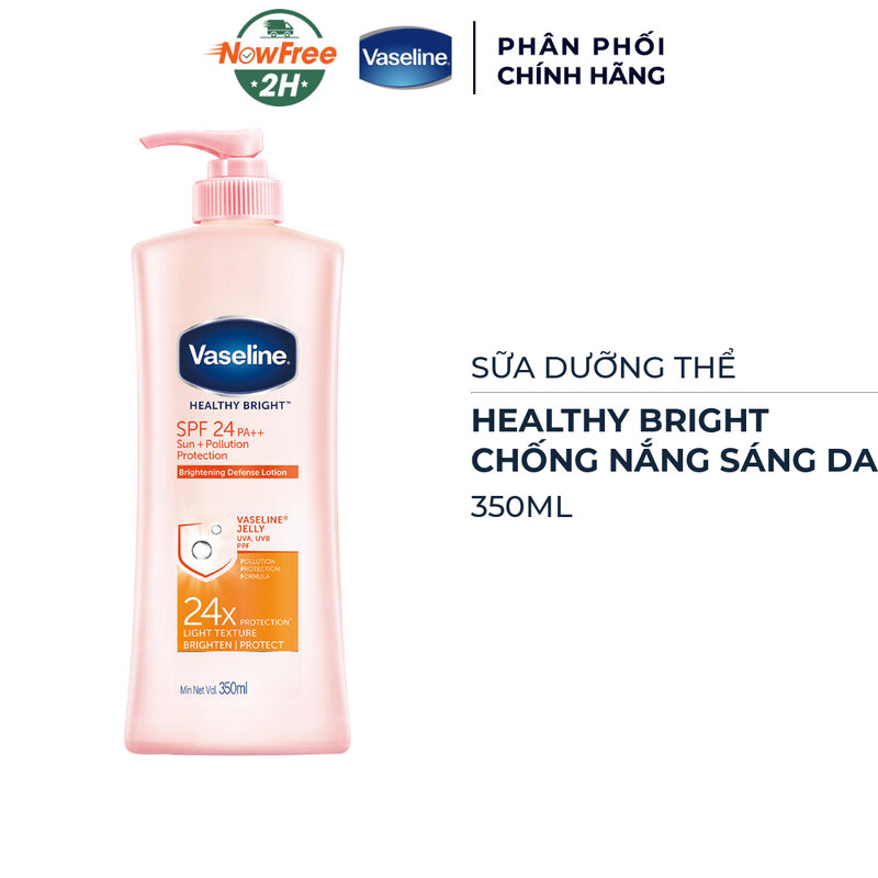 Sữa Dưỡng Thể Vaseline Chống Nắng Và Sáng Da 350ml