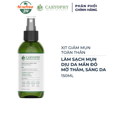 Xịt Giảm Mụn Toàn Thân Caryophy Portulaca Body Mist 150ml