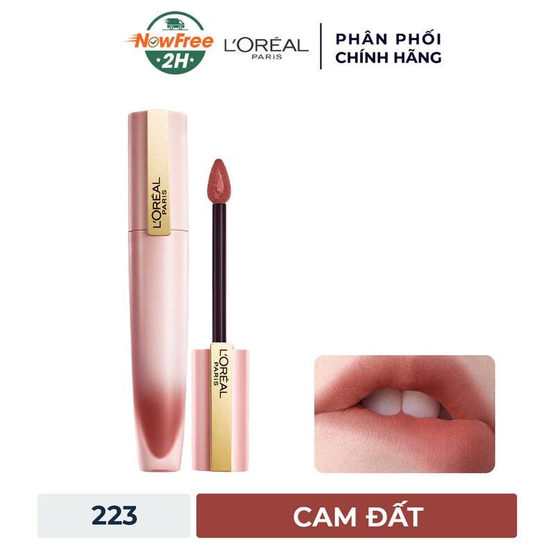 Son Kem L'Oreal Mịn Lì Nhẹ Môi 223 I Loose Up - Cam Đất 7ml