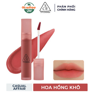 Son Kem Lì 3CE Casual Affair - Hoa Hồng Khô 4.6g