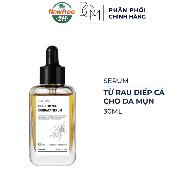 Serum B.O.M Just One Chiết Xuất Diếp Cá Cho Da Mụn 30ml