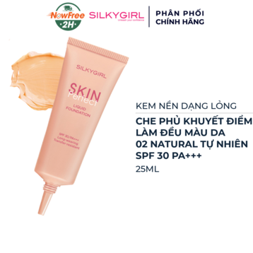 Kem Nền Silkygirl Skin Perfect 02 Natural Màu Tự Nhiên 25ml