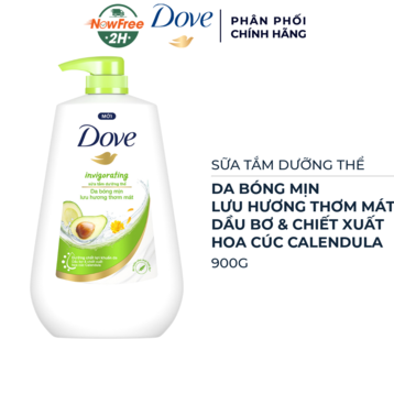 Sữa Tắm Dưỡng Thể Dove Da Bóng Mịn Lưu Hương Thơm Mát 900g