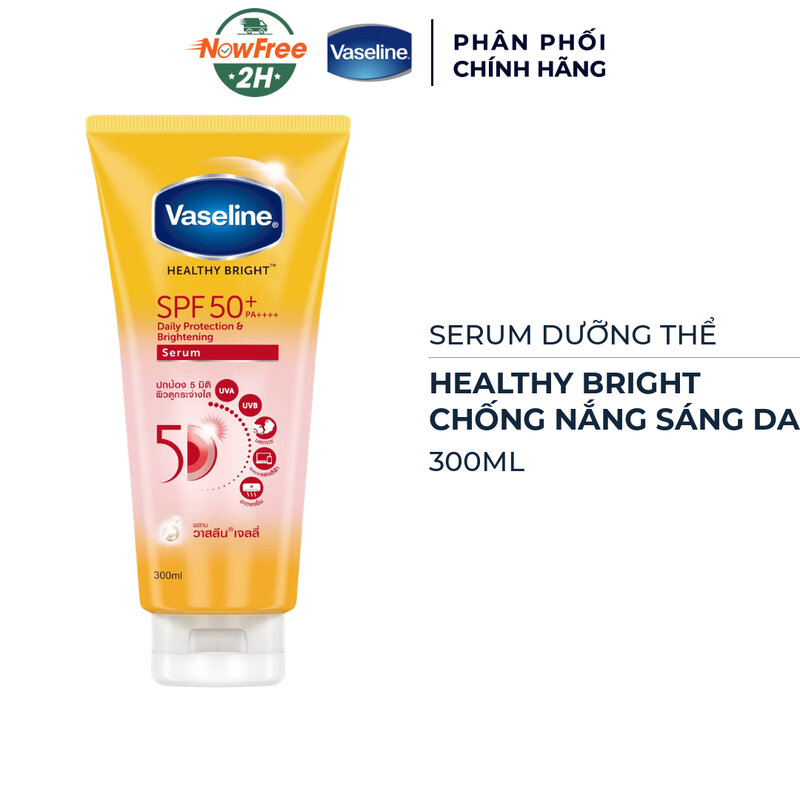 Serum Dưỡng Thể Vaseline Chống Nắng Sáng Da 300ml (Mới)