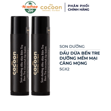 Combo 2 Son Dưỡng Cocoon Dầu Dừa Bến Tre 5g