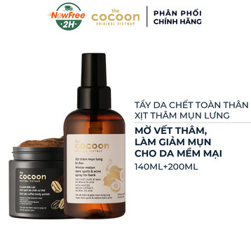 Combo Cocoon Tẩy Da Chết Toàn Thân & Xịt Thâm Mụn Lưng