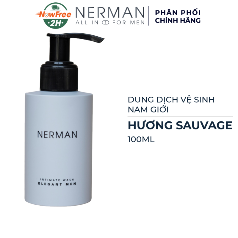 Dung Dịch Vệ Sinh Nam Giới Nerman - Sauvage Perfume 100ml