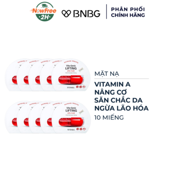Combo 10 Mặt Nạ BNBG Vitamin A Ngừa Lão Hóa 30ml