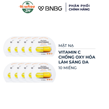 Combo 10 Mặt Nạ BNBG Vitamin C Chống Oxy Hóa, Sáng Da 30ml