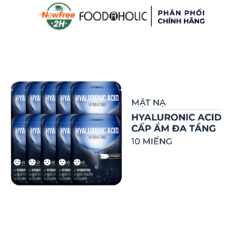 Combo 10 Mặt Nạ Foodaholic Hyaluronic Acid Cấp Ẩm Đa Tầng 23mlx10