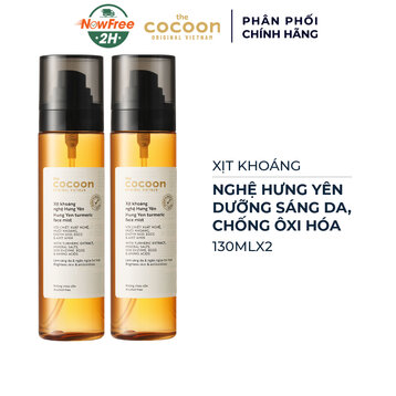 Combo 2 Xịt Khoáng Cocoon Nghệ Hưng Yên Sáng Da 130ml
