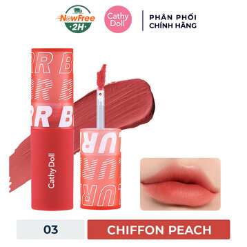Son Kem Lì Cathy Doll #03 Chiffon Peach 3.5 g
