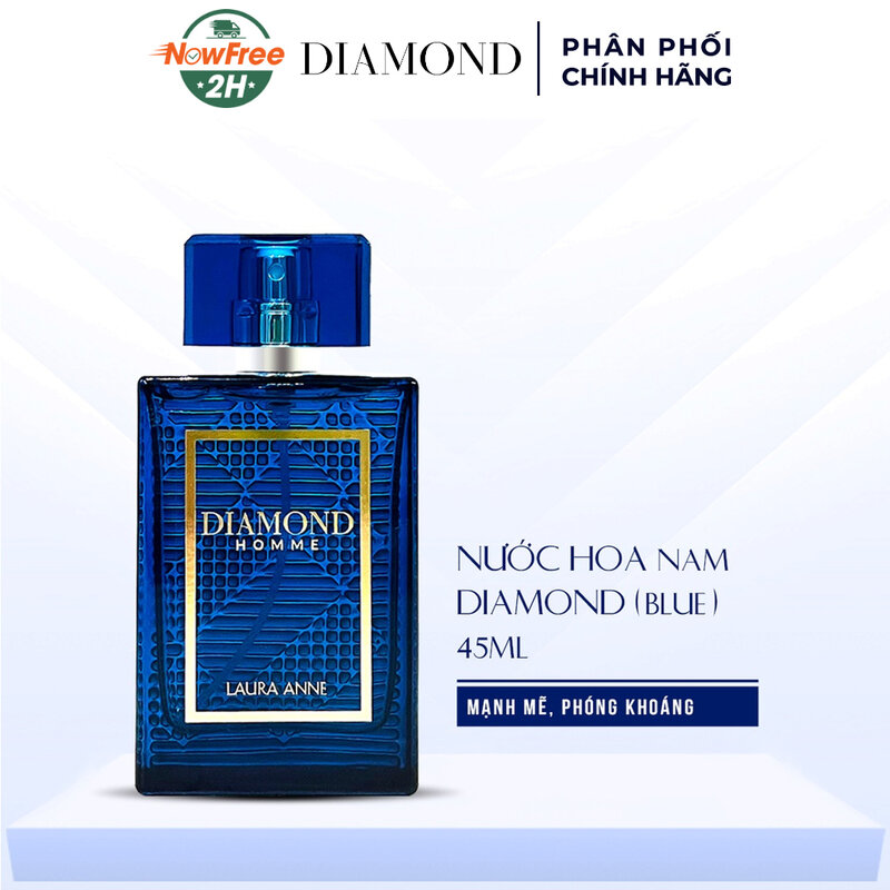 Nước Hoa Nam Diamond Homme Dark Blue 45ml (Xanh)