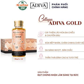 Nước Uống Làm Đẹp Adiva Collagen Gold 14 Chai/Hộp