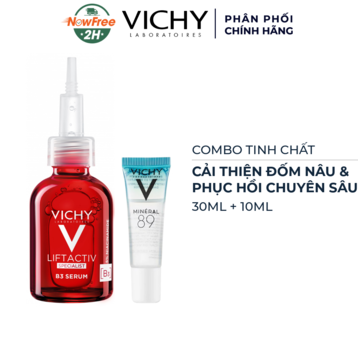 Combo Vichy Serum Cải Thiện Đốm Nâu 30ml & Phục Hồi Chuyên Sâu 10ml