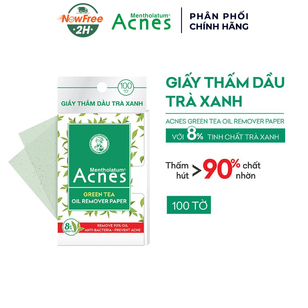 Tặng Giấy Thấm Dầu Acnes Trà Xanh 100 Tờ trị giá 38K (SL có hạn)