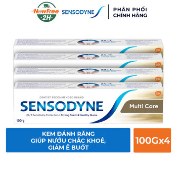 Bộ 4 Kem Đánh Răng Sensodyne Multi Care 100g/Tuýp