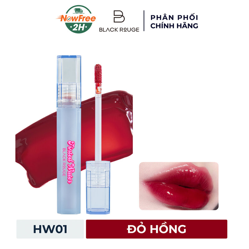 Son Bóng Black Rouge HW01 Lady Strawberry - Đỏ Hồng 3.4g